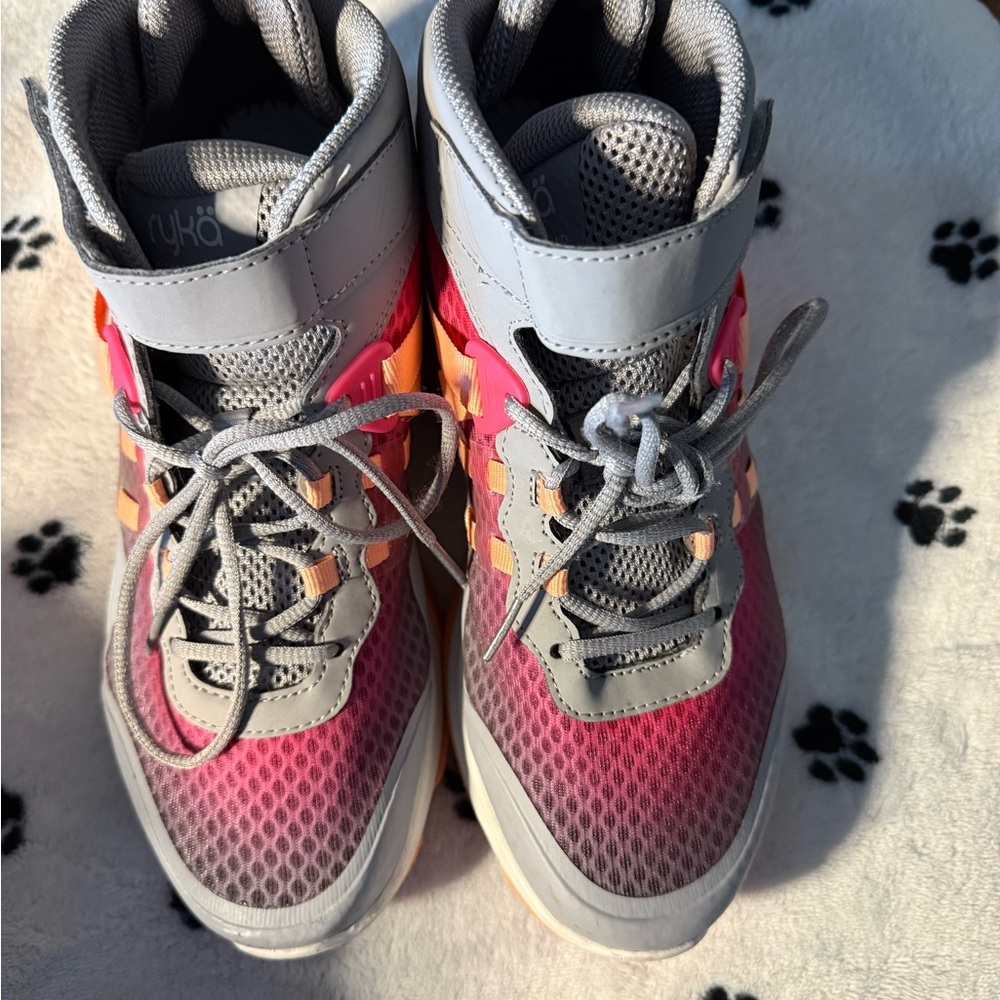 Ryka Women's Pink and Gray Athletic High-Tops